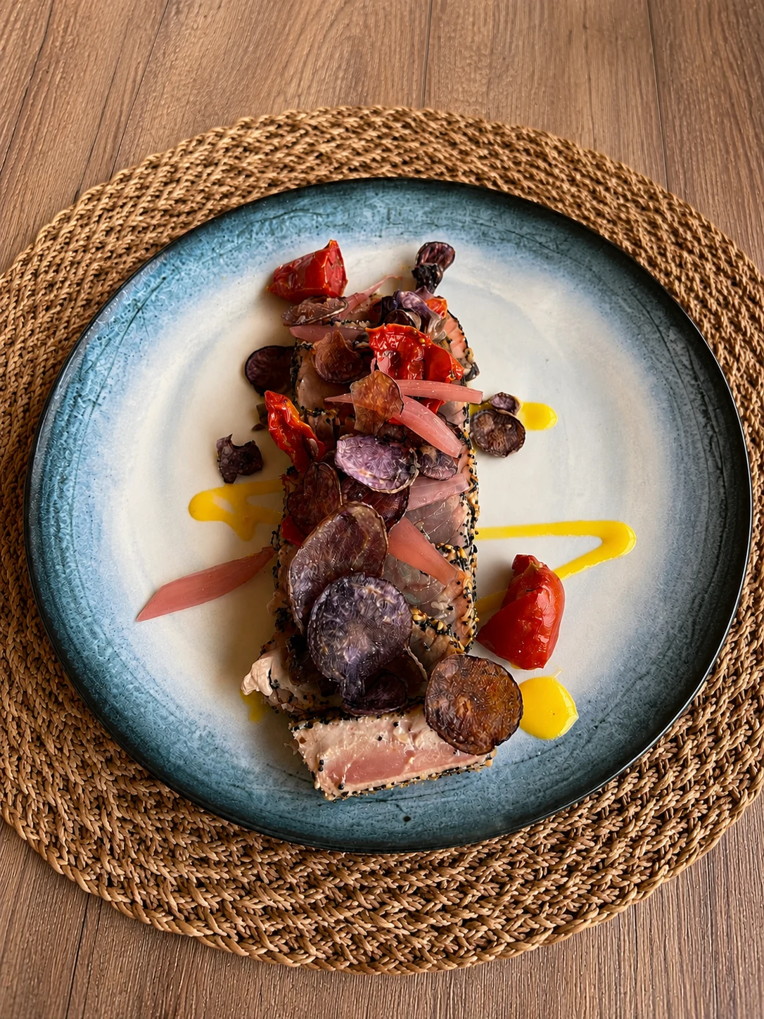 Tuna tataki as inspiration for food pairing