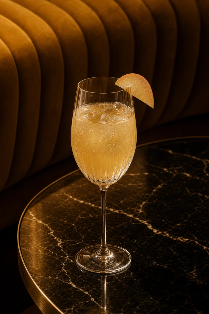 Pêche de Joie Spritz with white peach