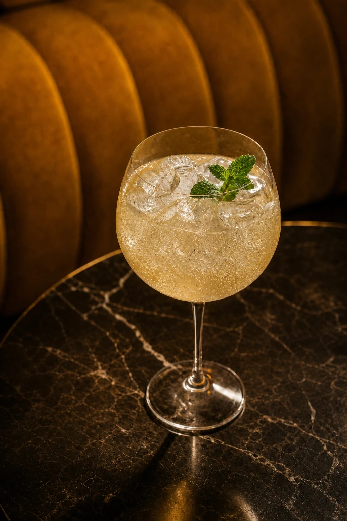 The Botanique Spritz cocktail with Maison Haute Joie
