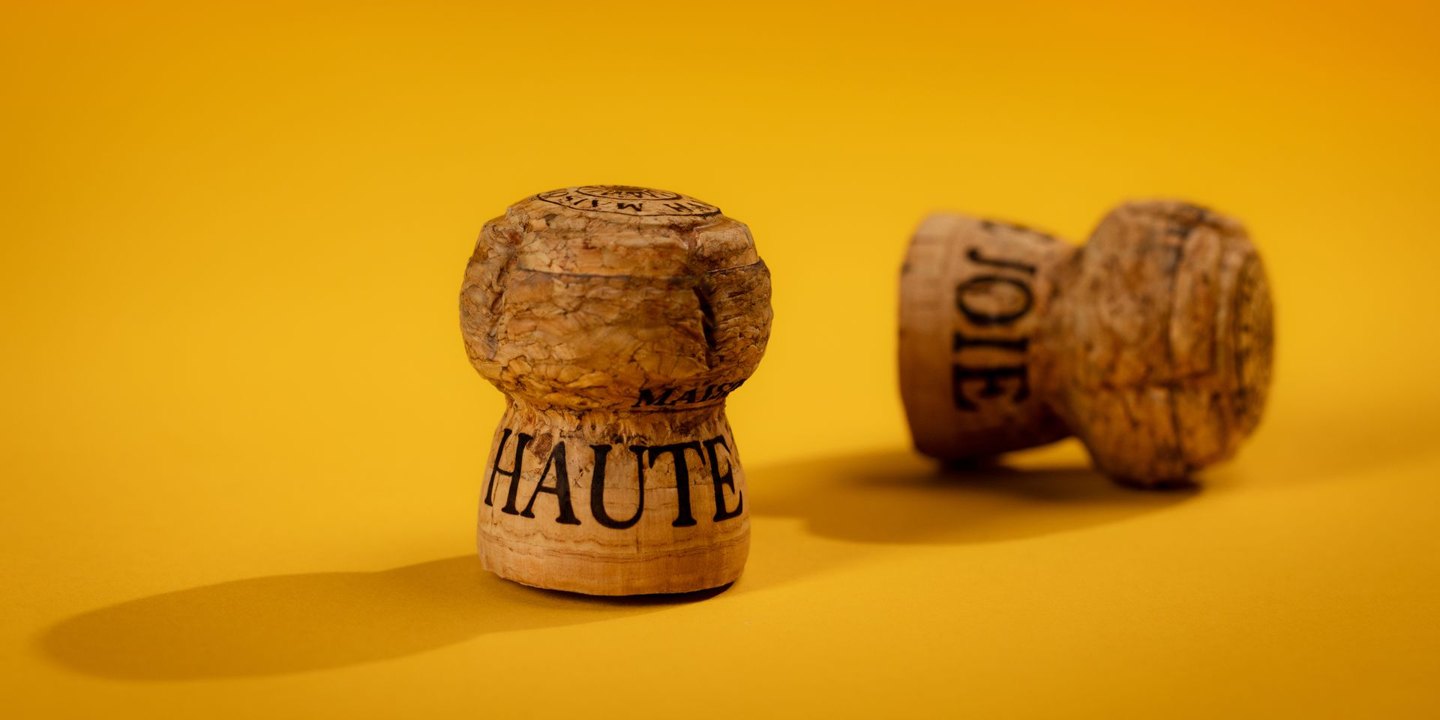 Corks bearing the Maison Haute Joie name